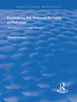 cover image of Rethinking the National Security of Pakistan